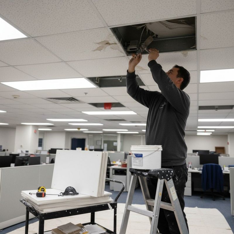 Acoustic Ceiling Installation