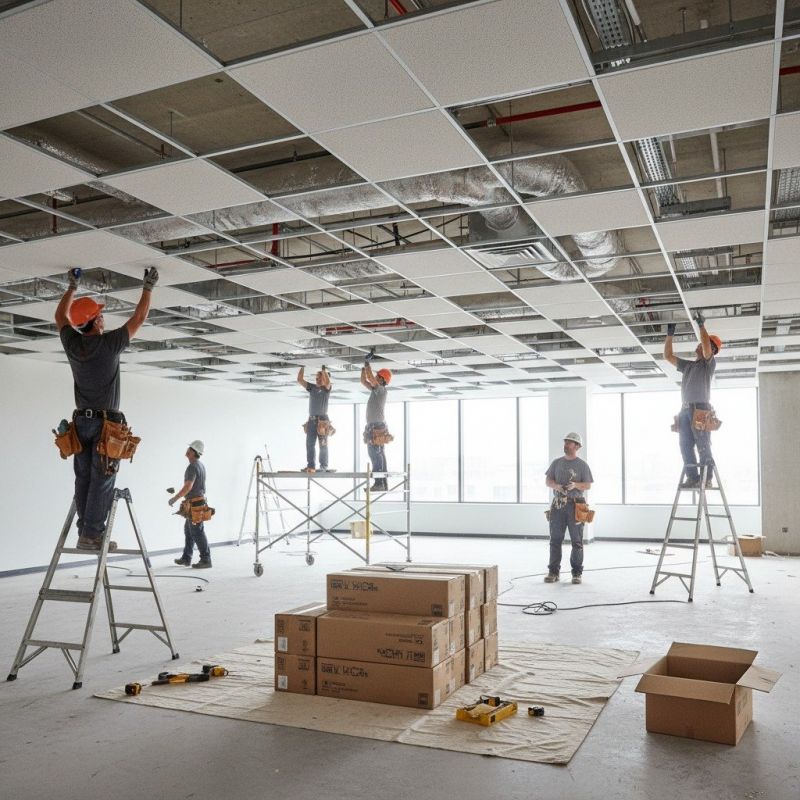 Acoustic Ceiling Installation